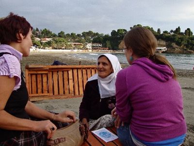 Muslim Woman on Beach in Montenegro