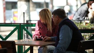 Meeting traffickers at a cafe in Moldova