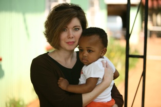 Lorie Newman in Africa